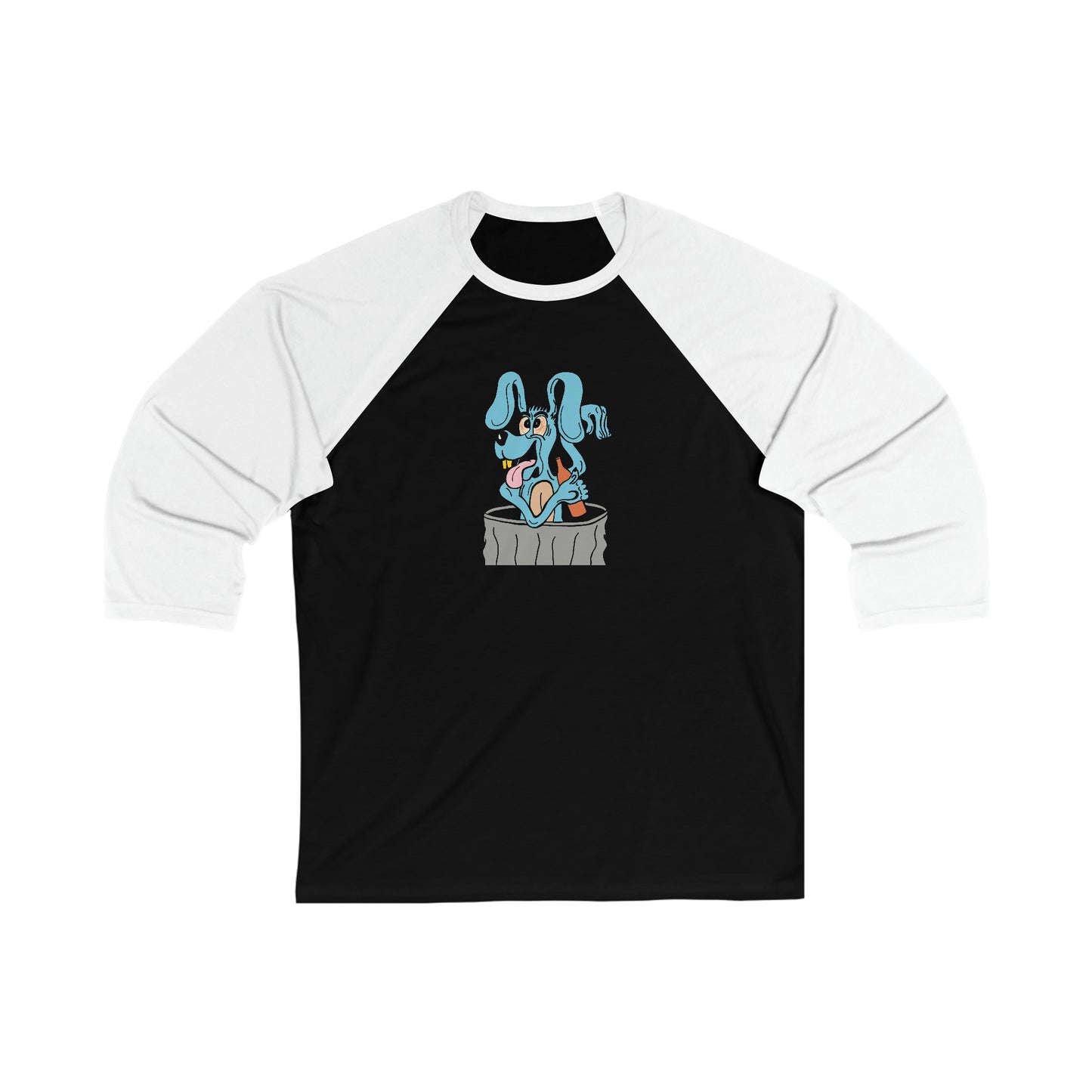 Blue Dog Unisex 3\4 Sleeve Baseball Tee