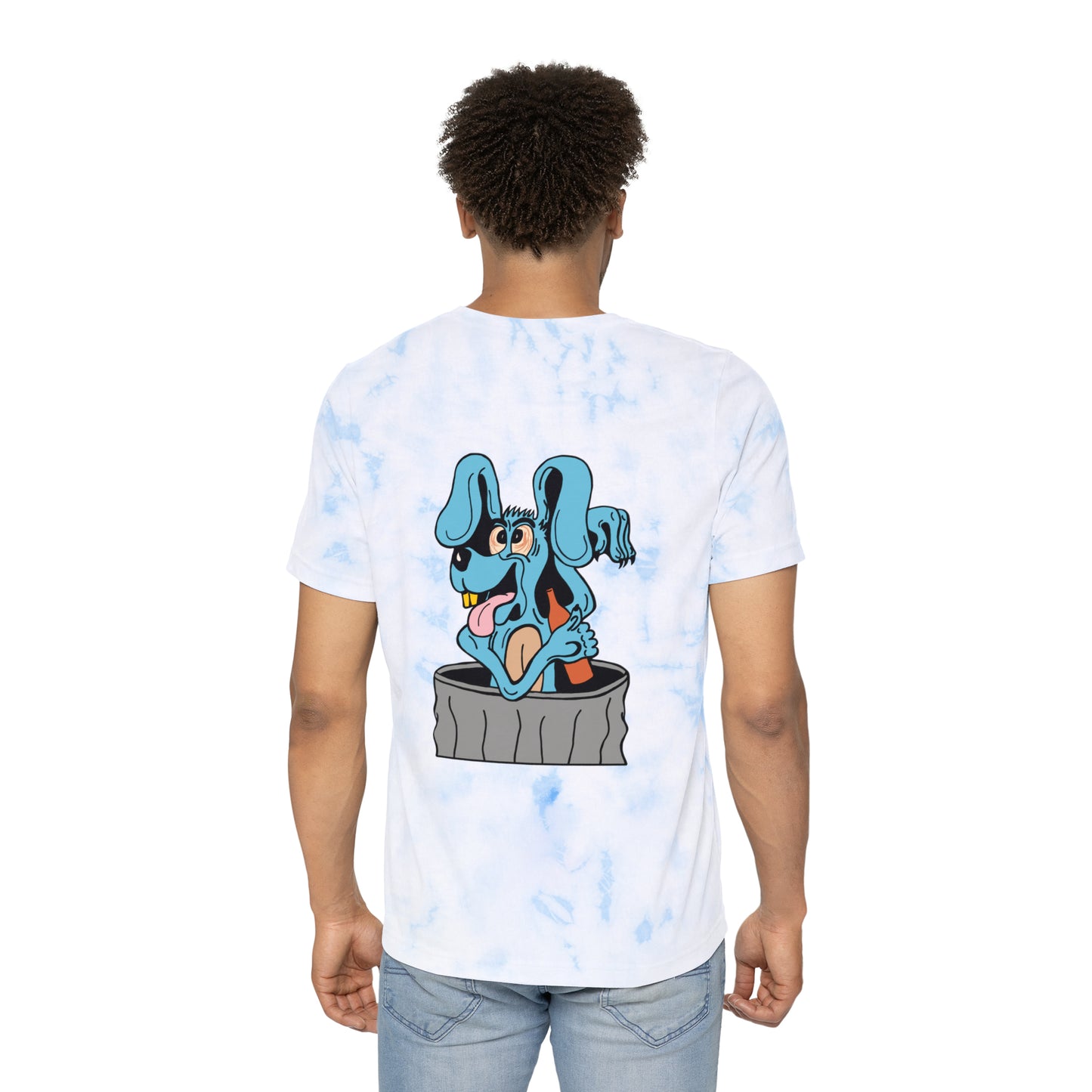 Blue Dog Unisex  FWD Fashion Tie-Dyed T-Shirt