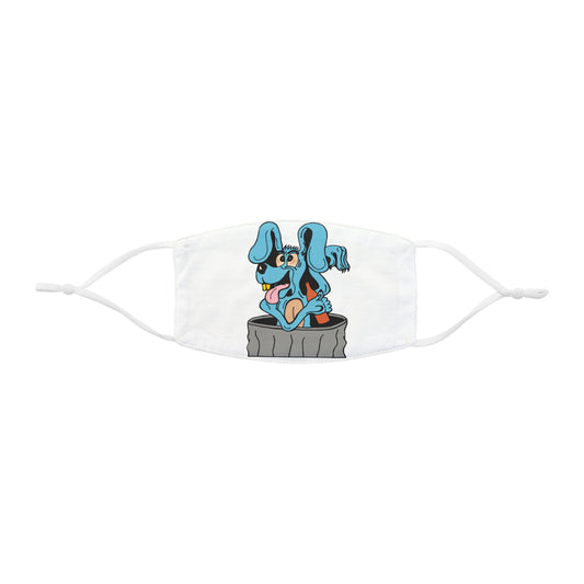 Blue Dog Snug-Fit Fabric Face Mask