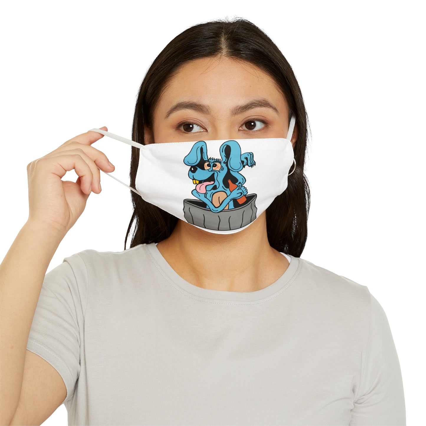 Blue Dog Snug-Fit Fabric Face Mask