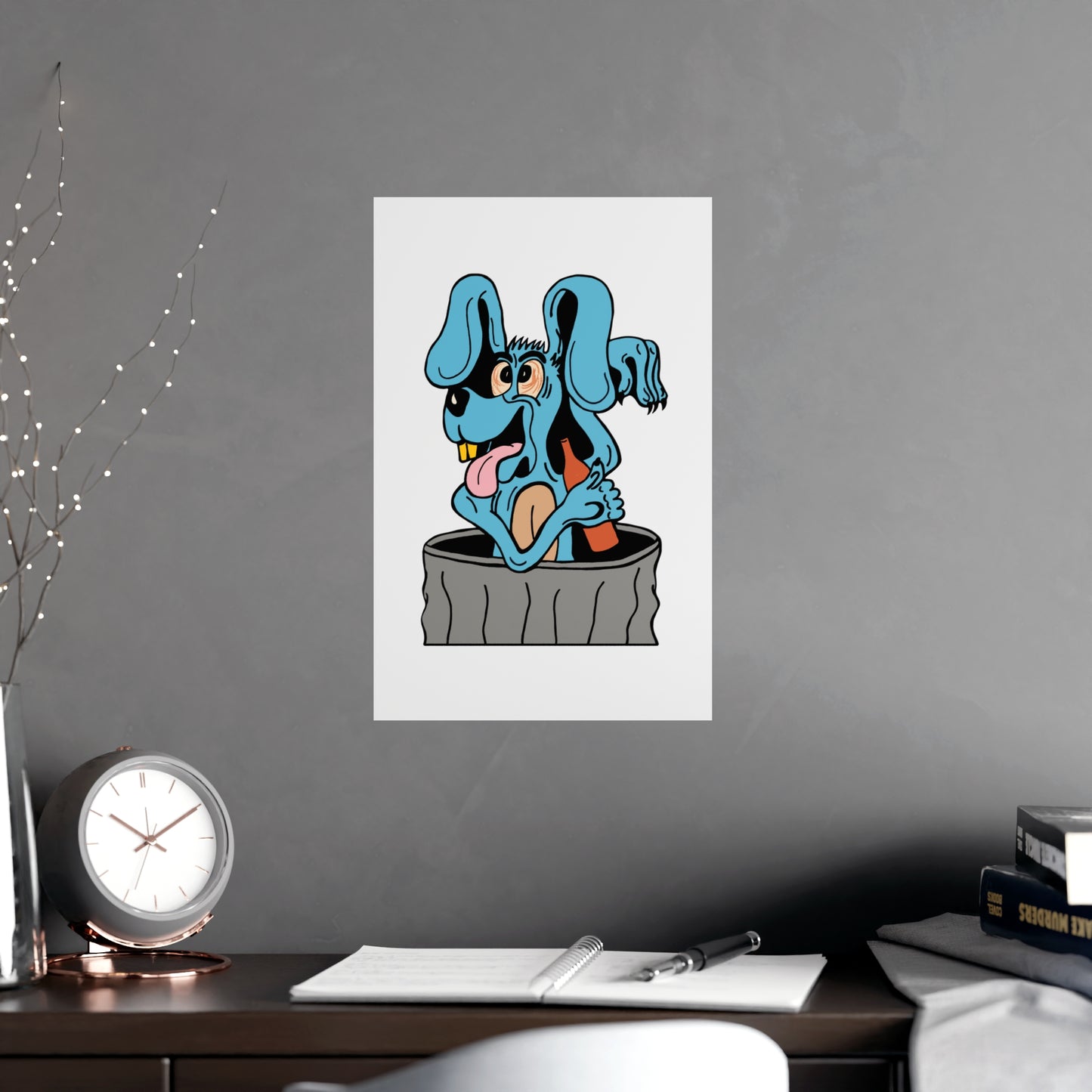 Blue Dog Vertical and Horizontal Matte Posters