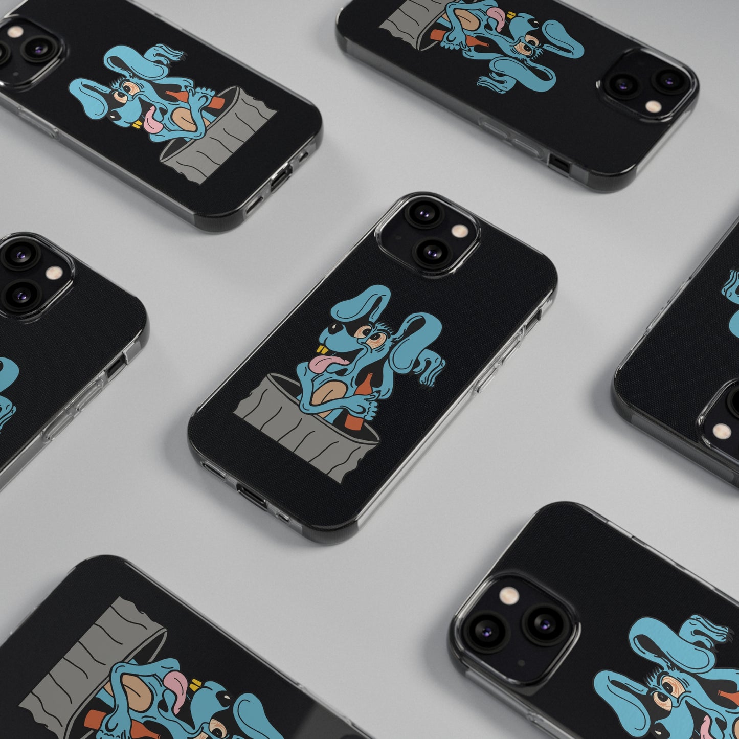 Blue Dog Soft Phone Cases