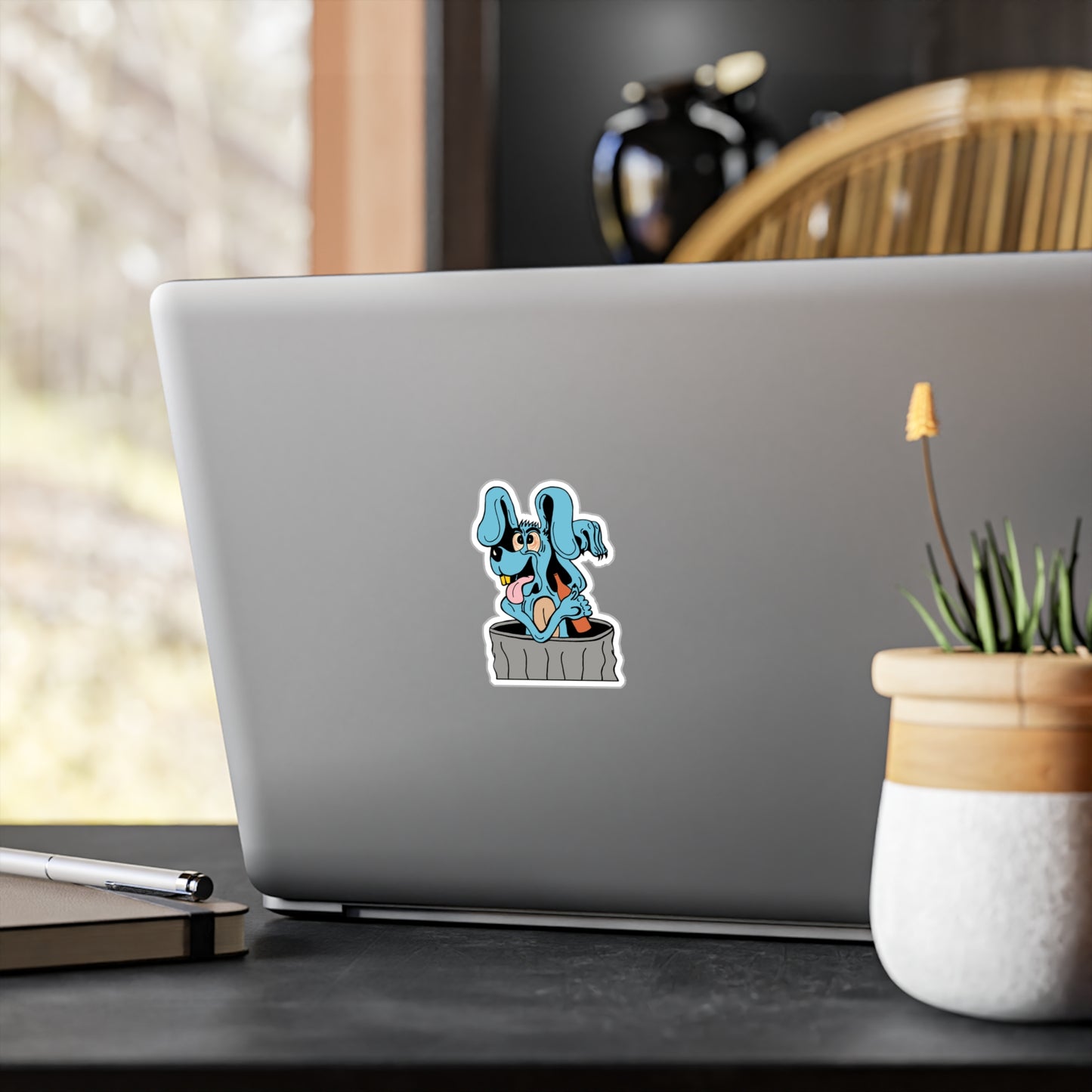 Blue Dog Vinyl Decals