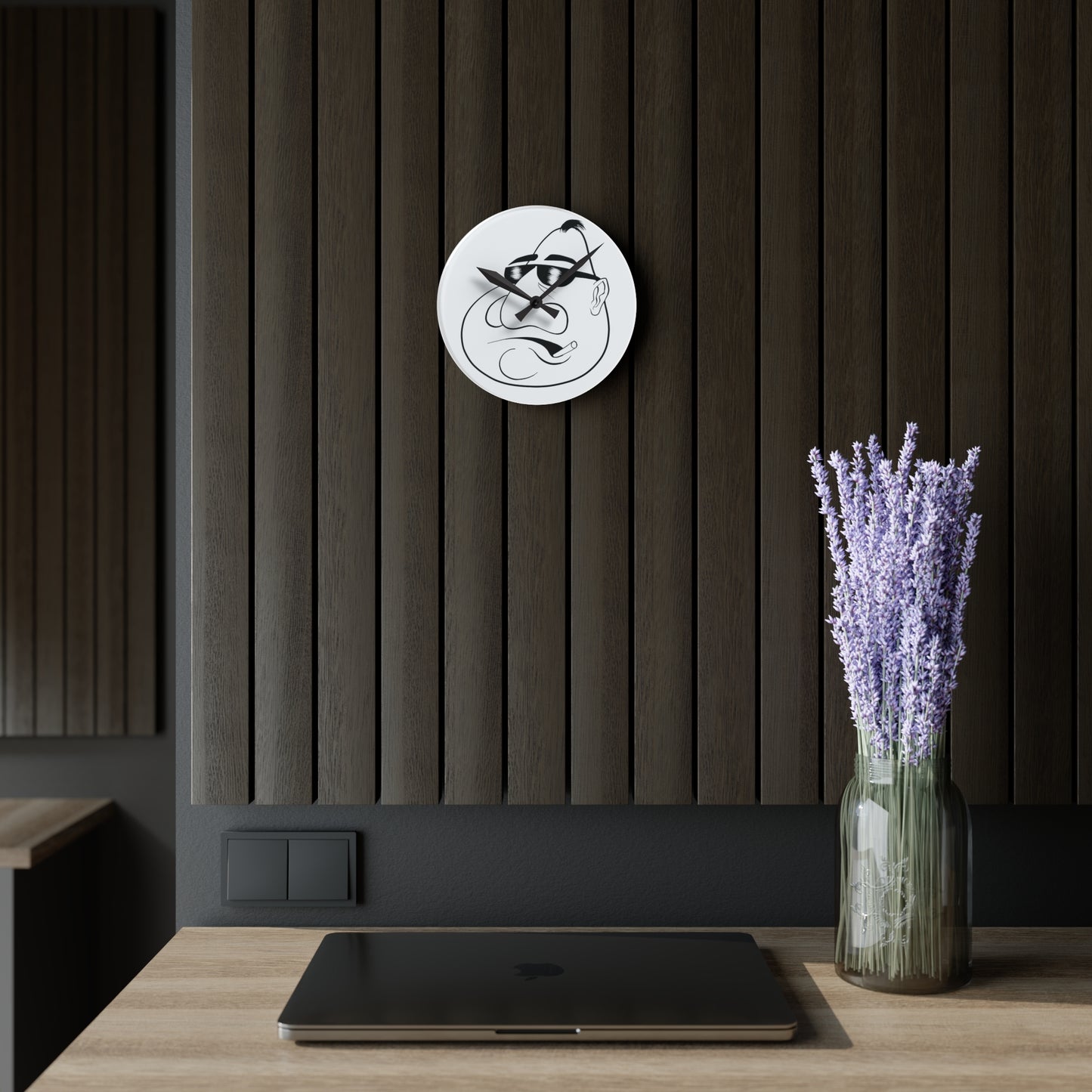 Mr. Kooly Acrylic Wall Clock