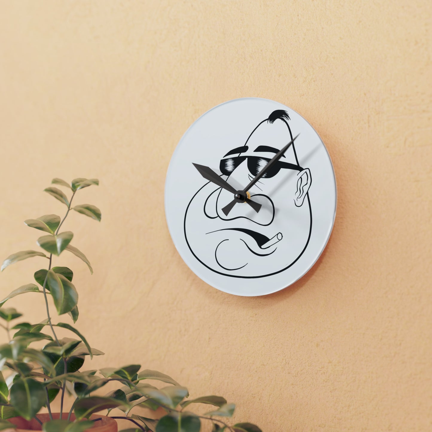 Mr. Kooly Acrylic Wall Clock