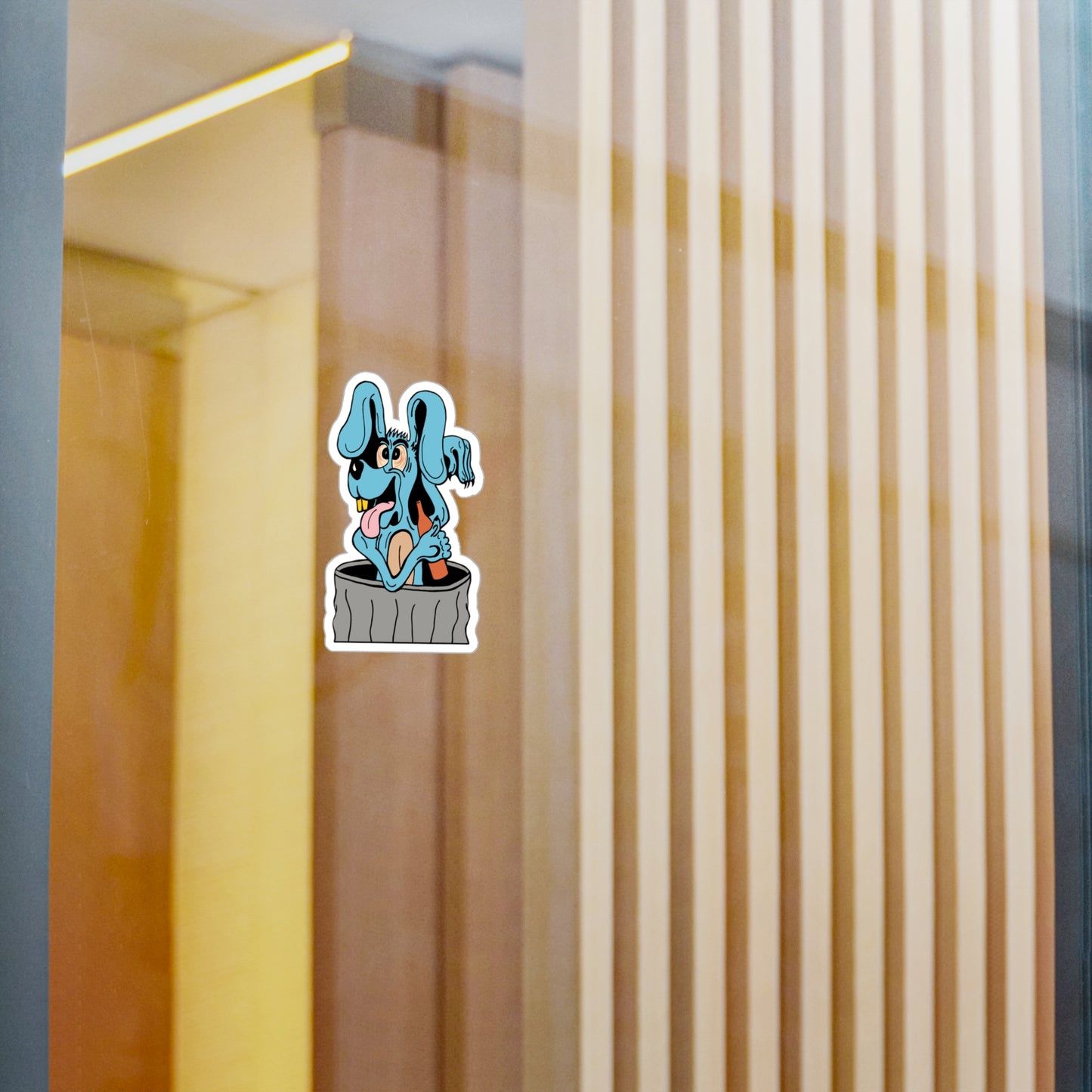 Blue Dog Vinyl Decals