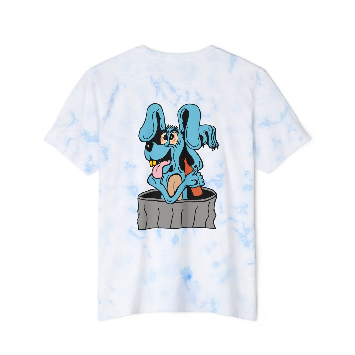 Blue Dog Unisex  FWD Fashion Tie-Dyed T-Shirt