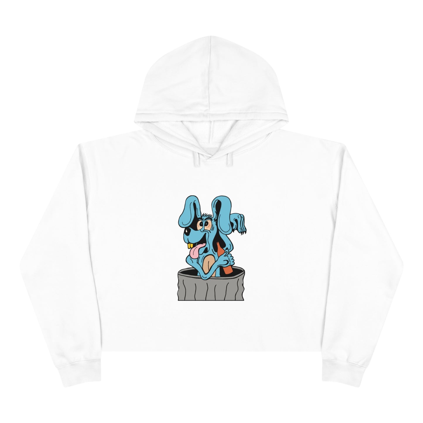 Blue Dog Crop Hoodie