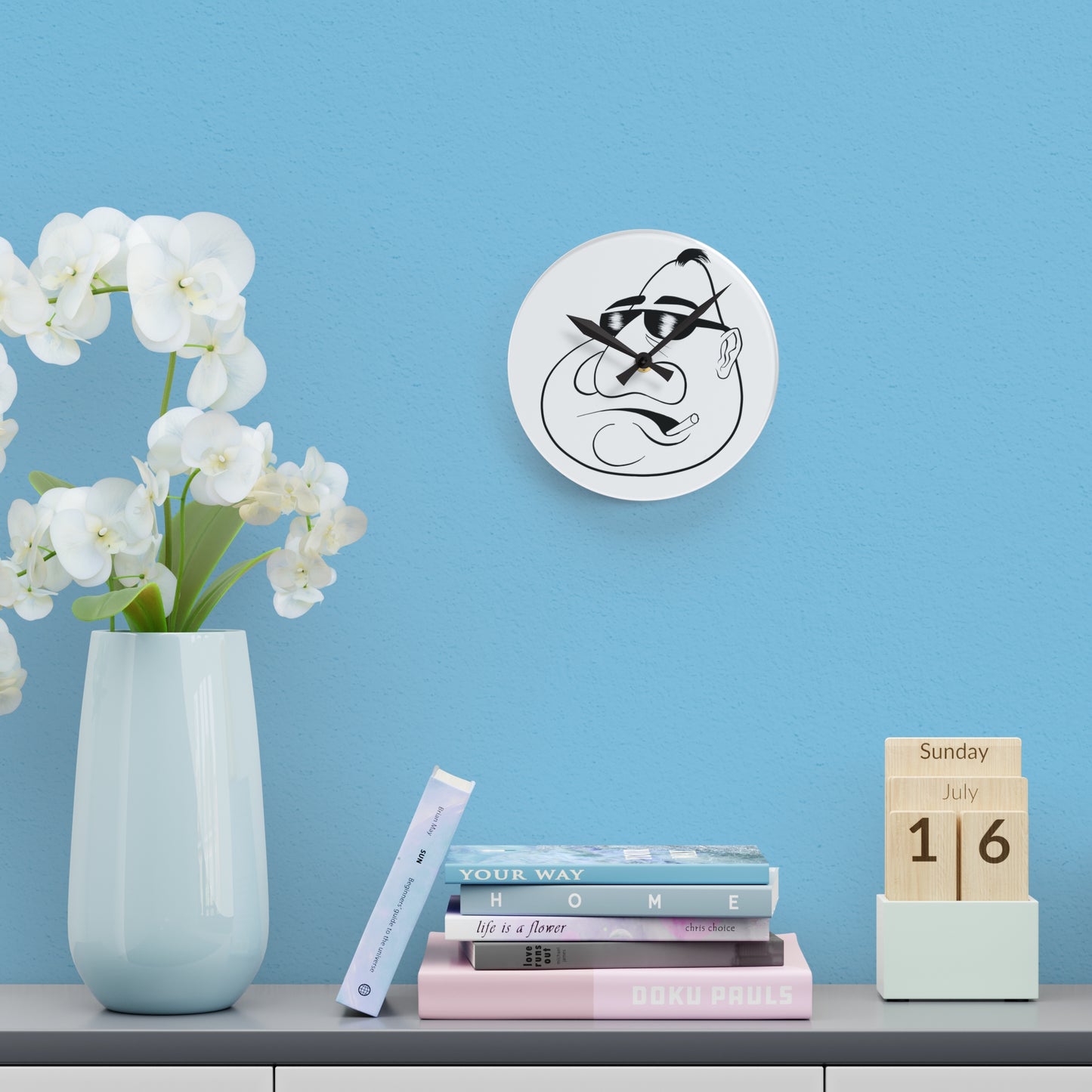 Mr. Kooly Acrylic Wall Clock