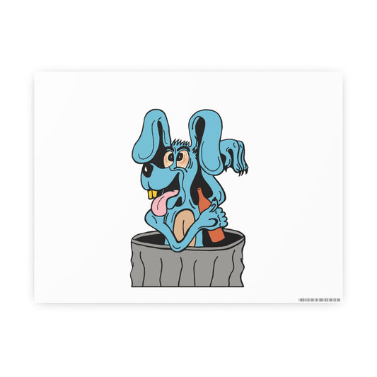 Blue Dog Photo Art Paper Posters