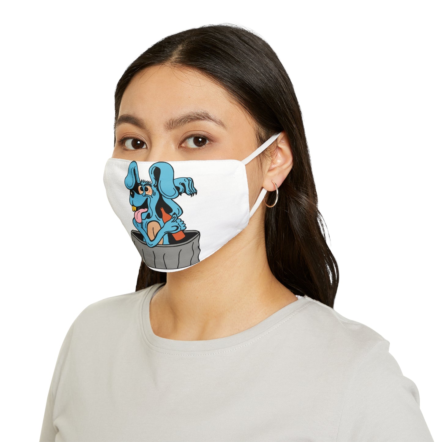 Blue Dog Snug-Fit Fabric Face Mask