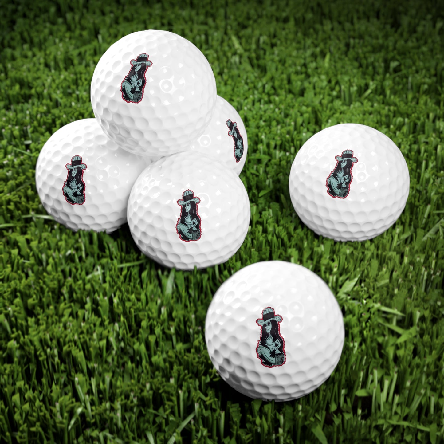 Cowgirl Golf Balls, 6pcs