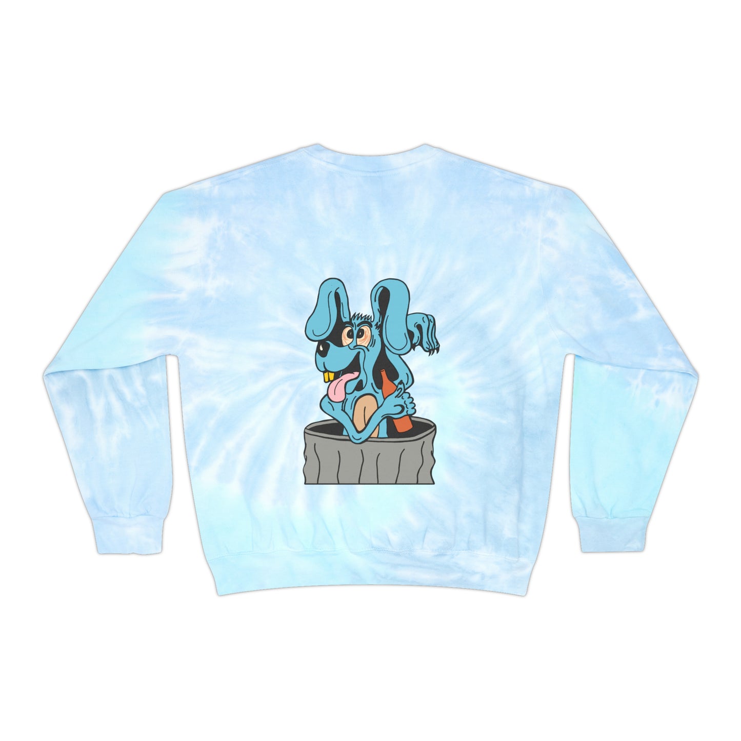 Blue Dog Unisex Tie-Dye Sweatshirt