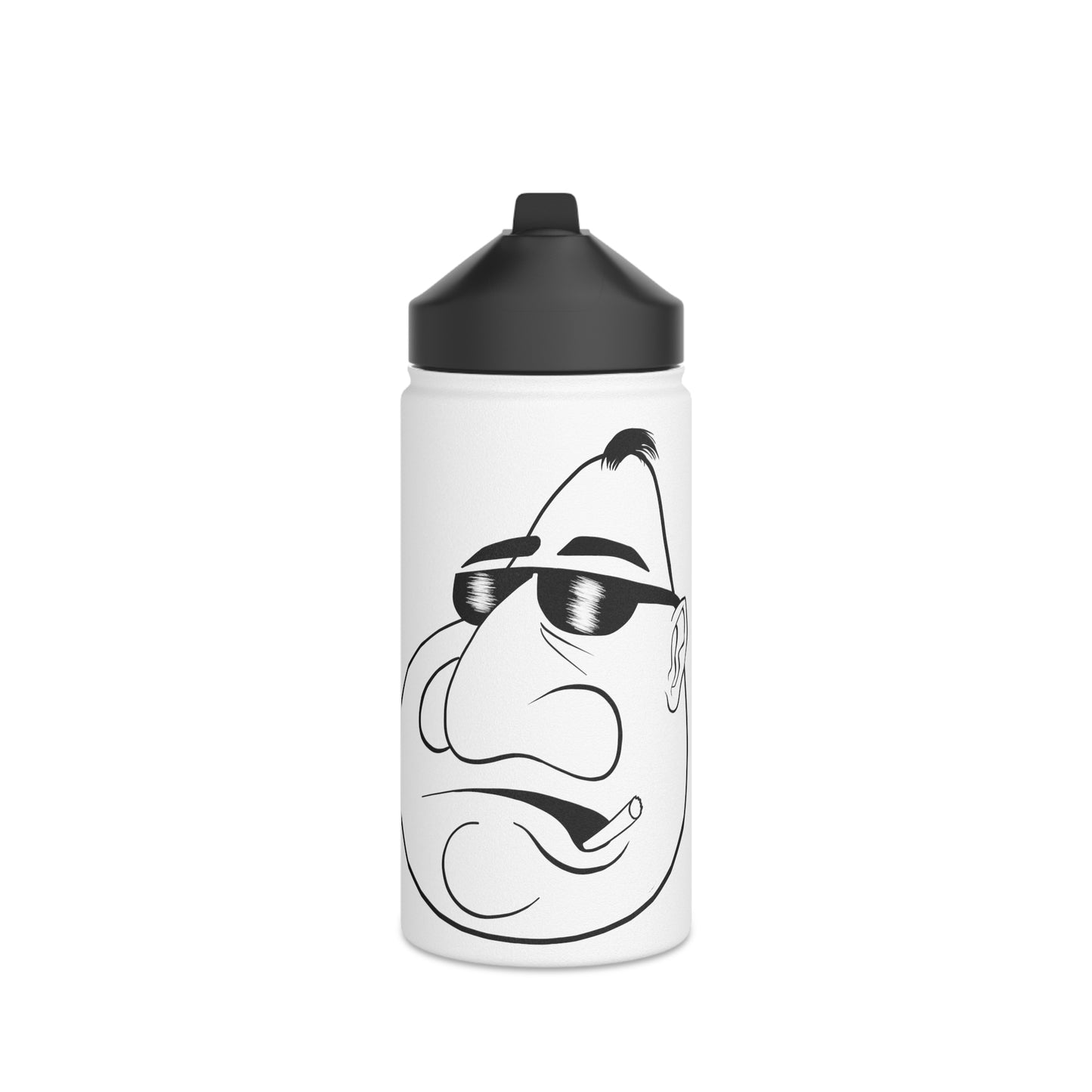 Mr. Kooly Stainless Steel Water Bottle, Standard Lid