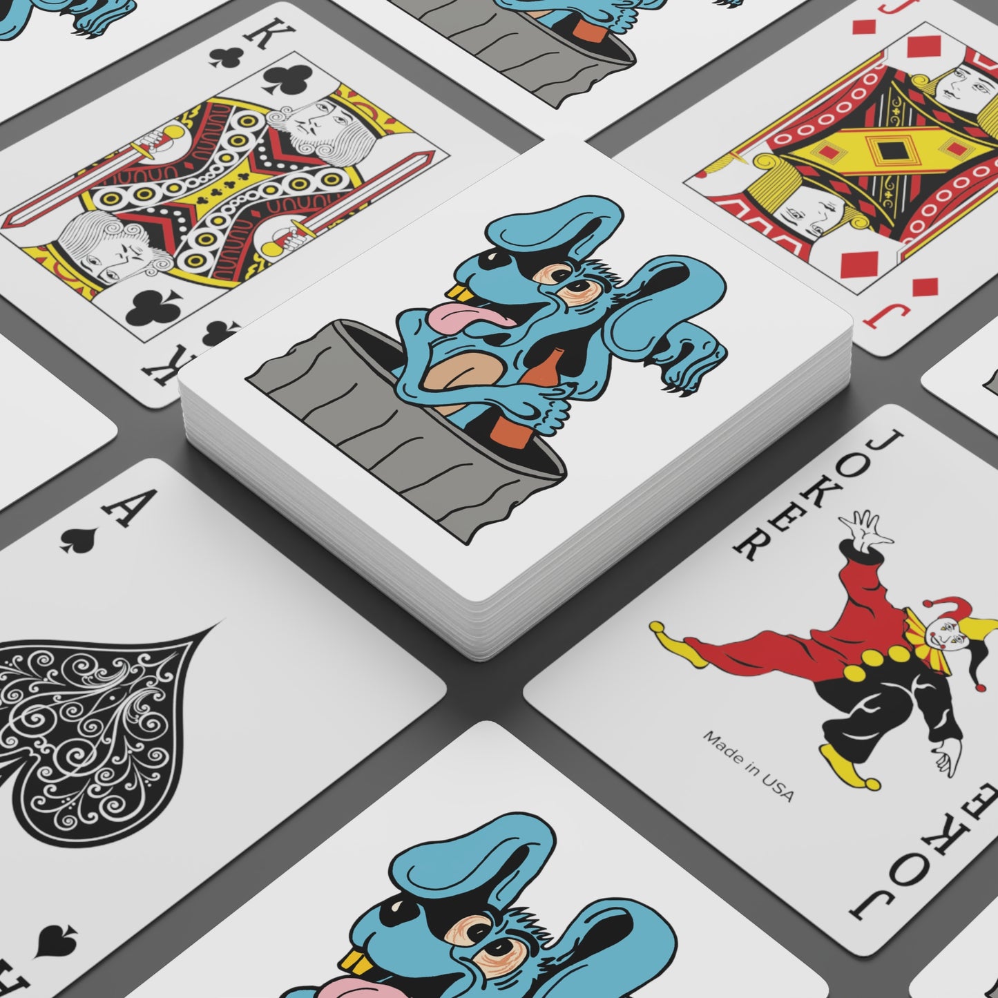 Blue Dog Custom Poker Cards