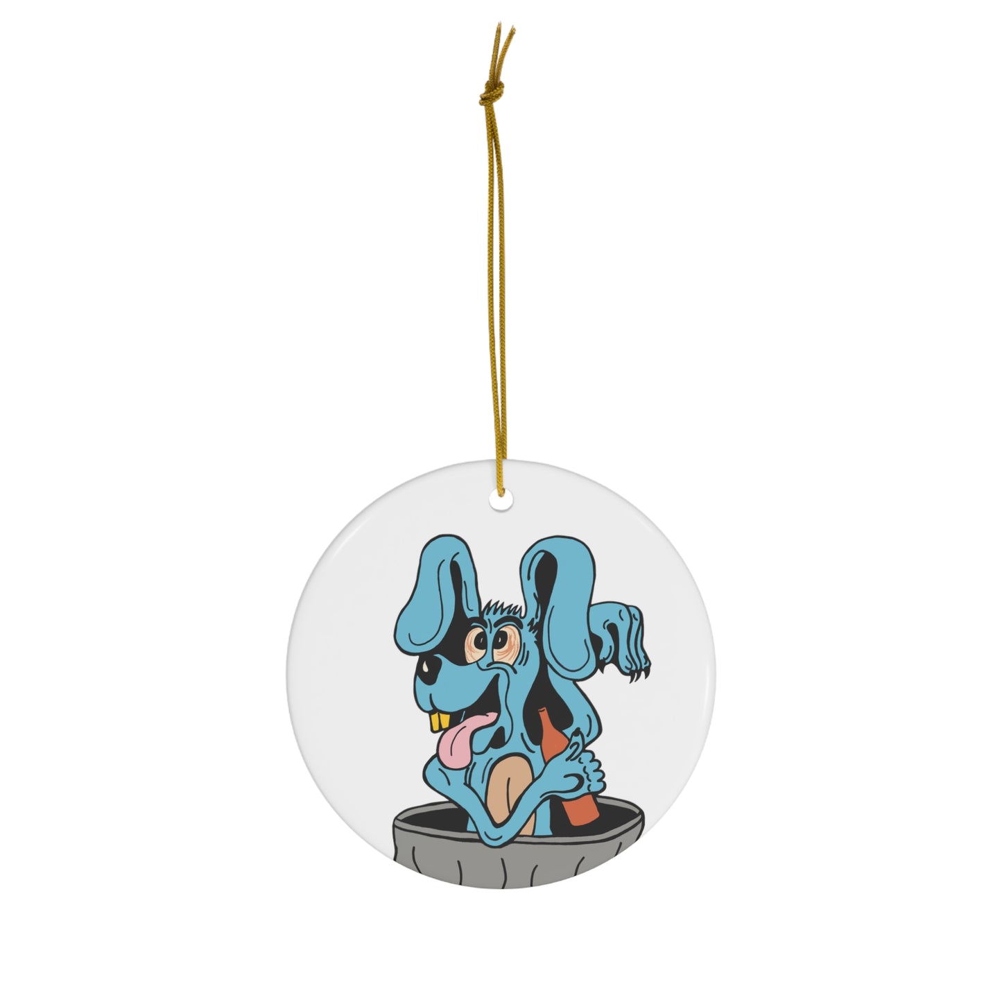 Blue Dog Ceramic Ornament, 4 Shapes