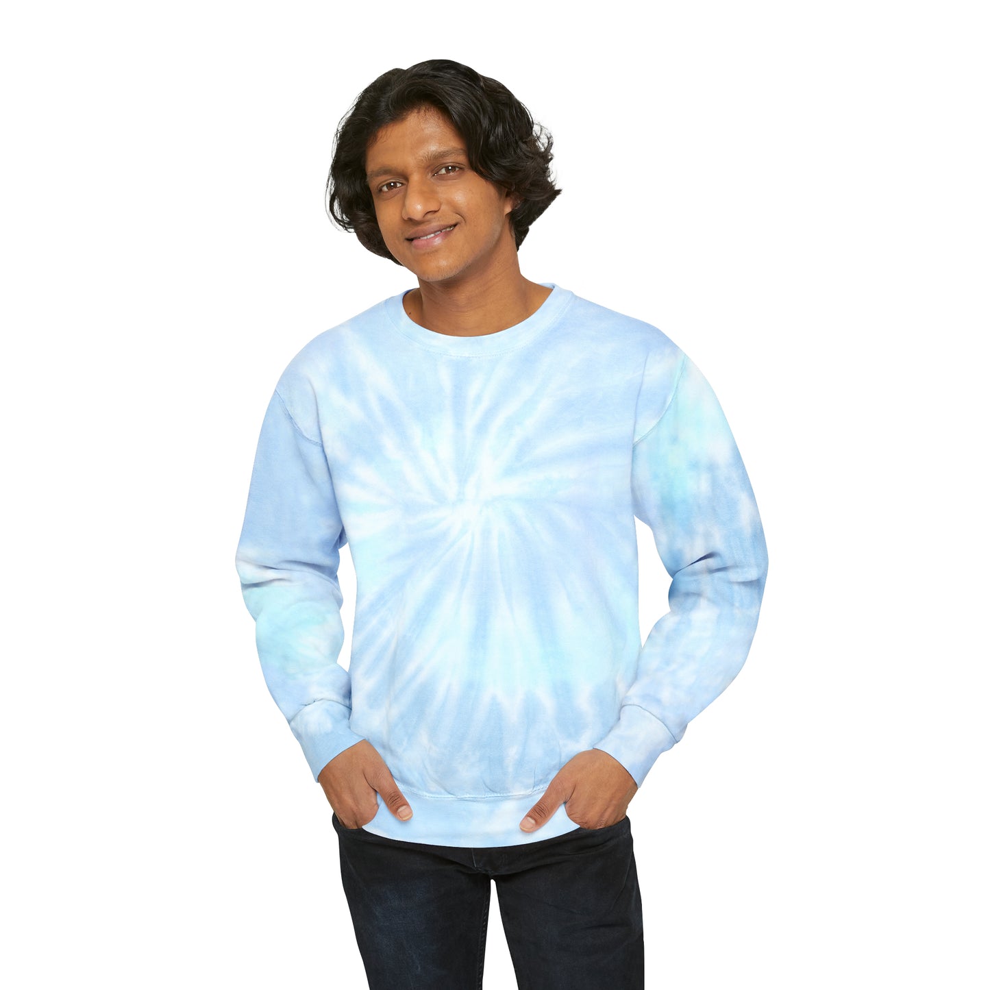 Blue Dog Unisex Tie-Dye Sweatshirt