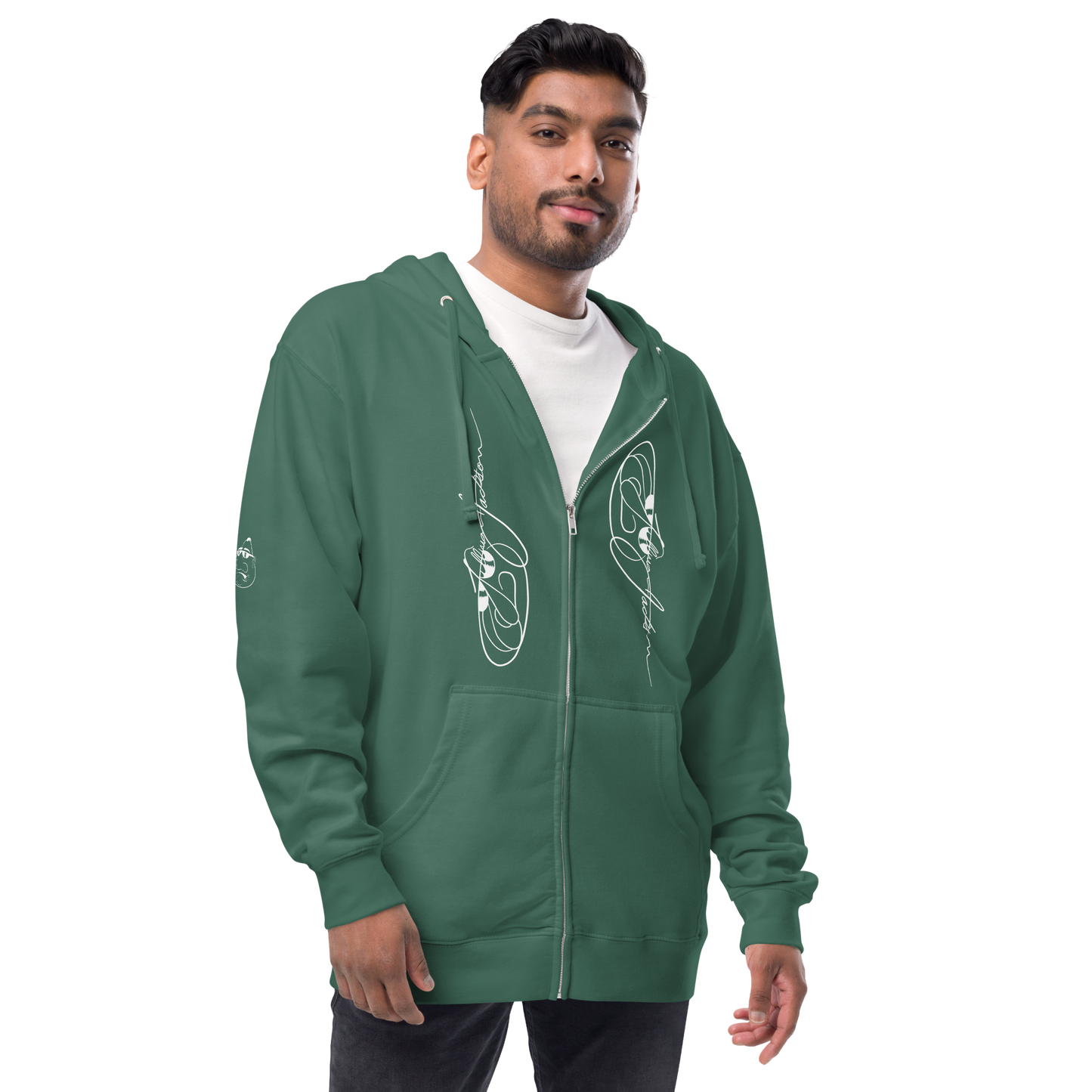 Rock On Unisex fleece zip up hoodie by Koolygear