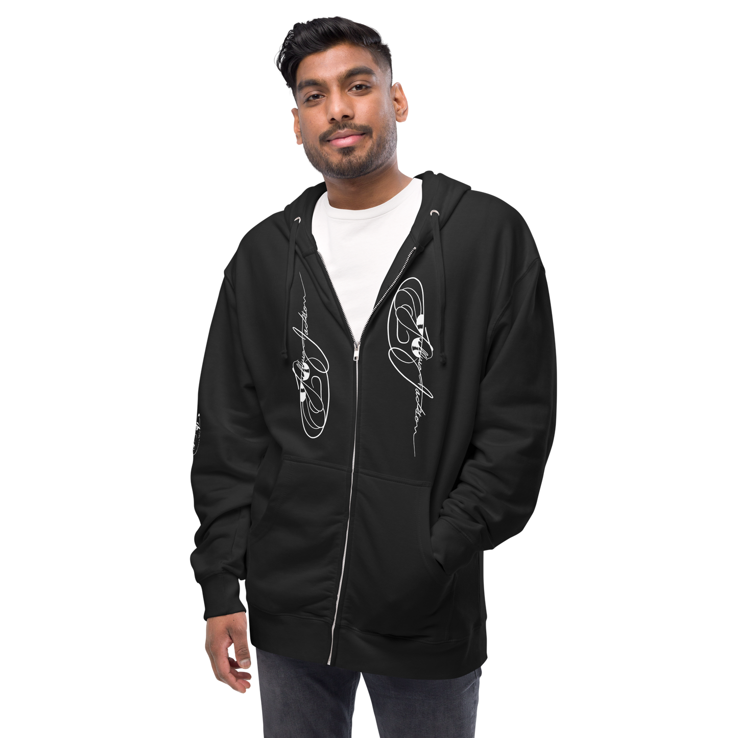 Rock On Unisex fleece zip up hoodie by Koolygear