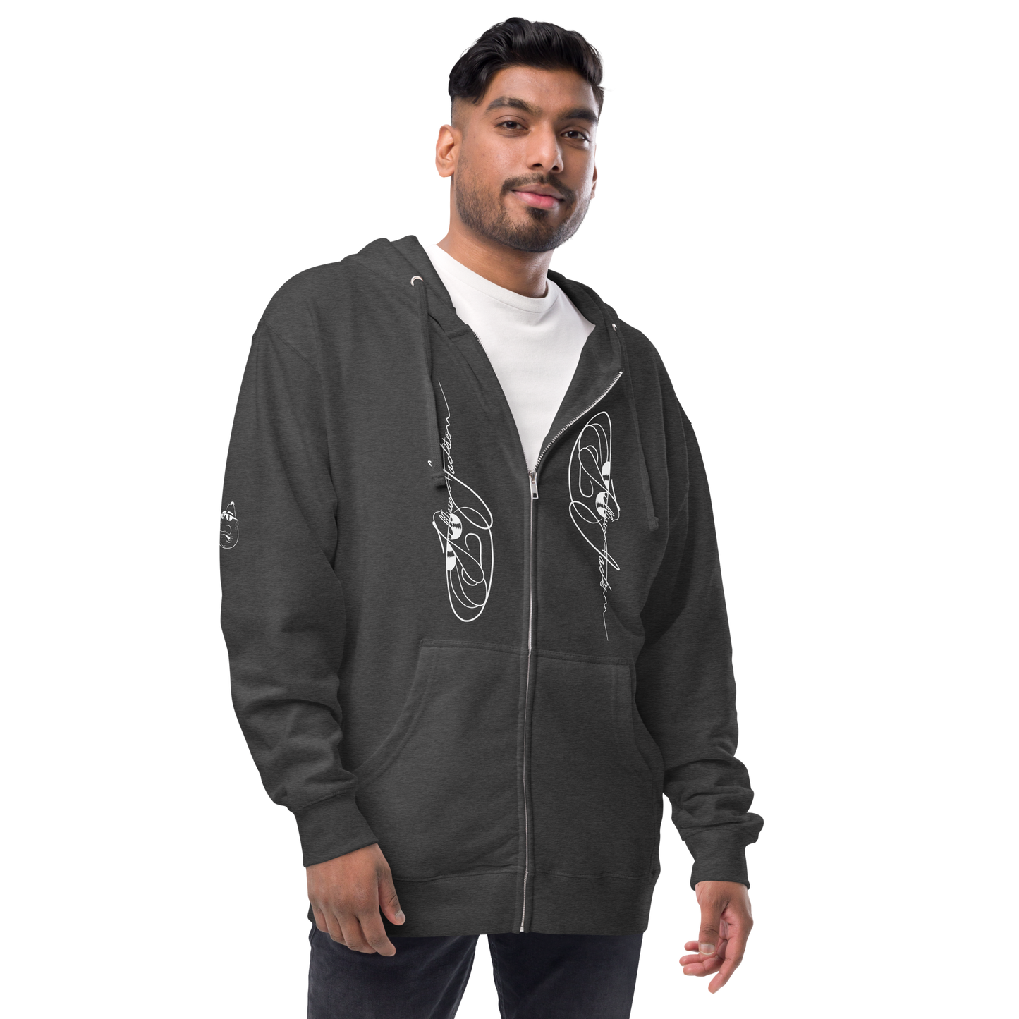 Rock On Unisex fleece zip up hoodie by Koolygear