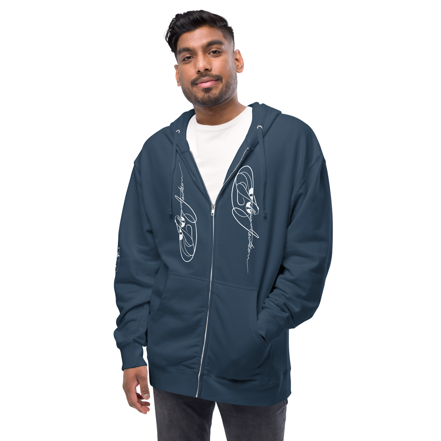 Rock On Unisex fleece zip up hoodie by Koolygear