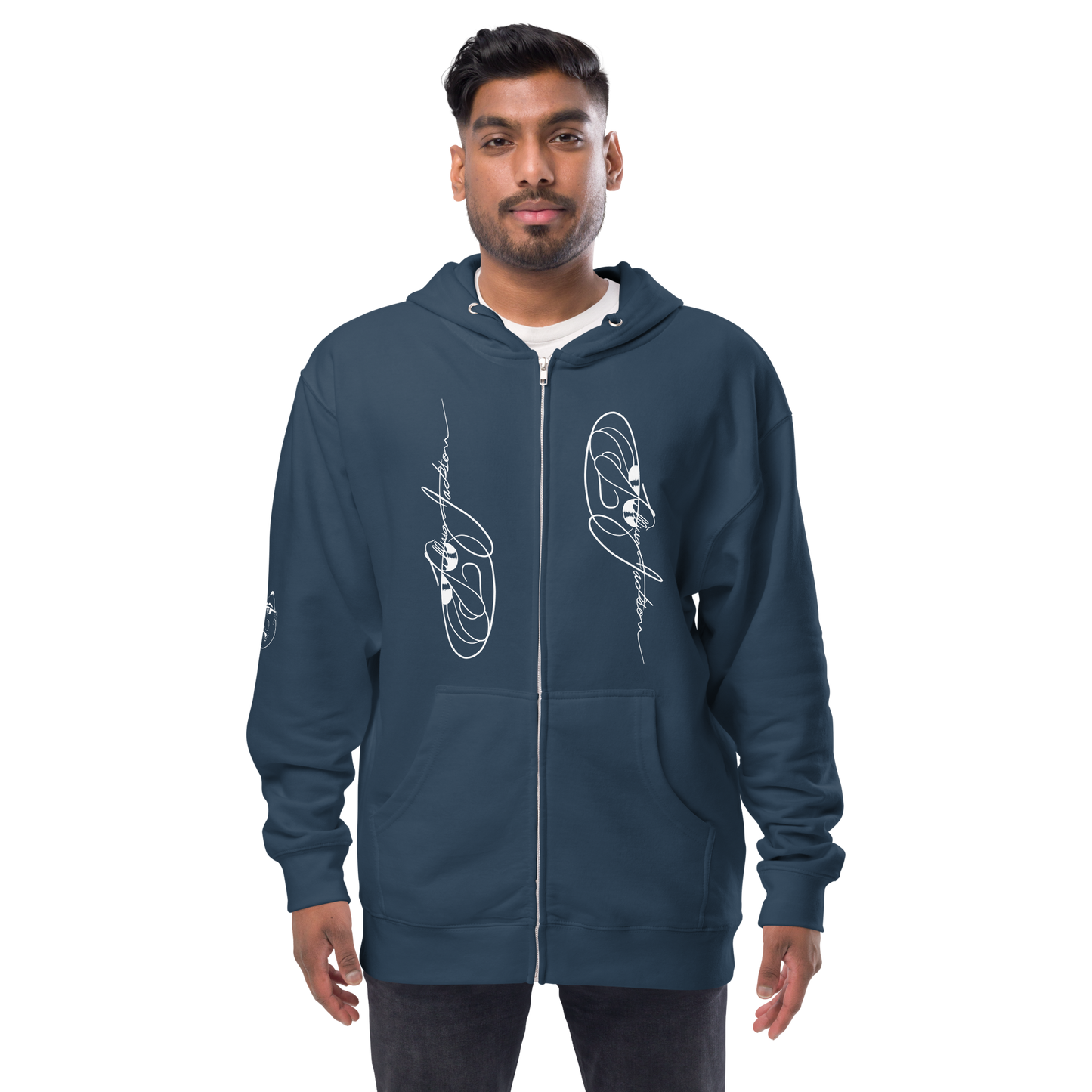 Rock On Unisex fleece zip up hoodie by Koolygear