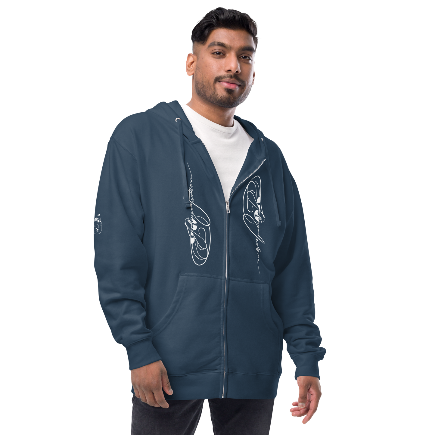 Rock On Unisex fleece zip up hoodie by Koolygear