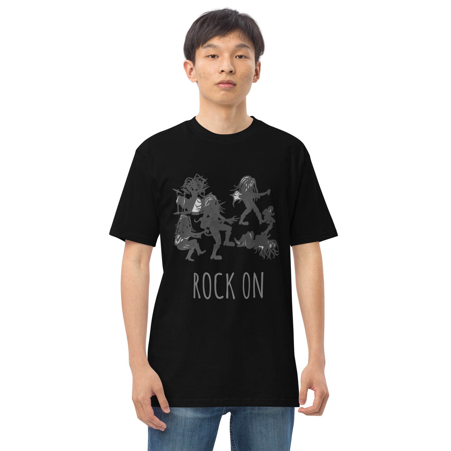 Men’s premium heavyweight ROCK ON tee by koolygear