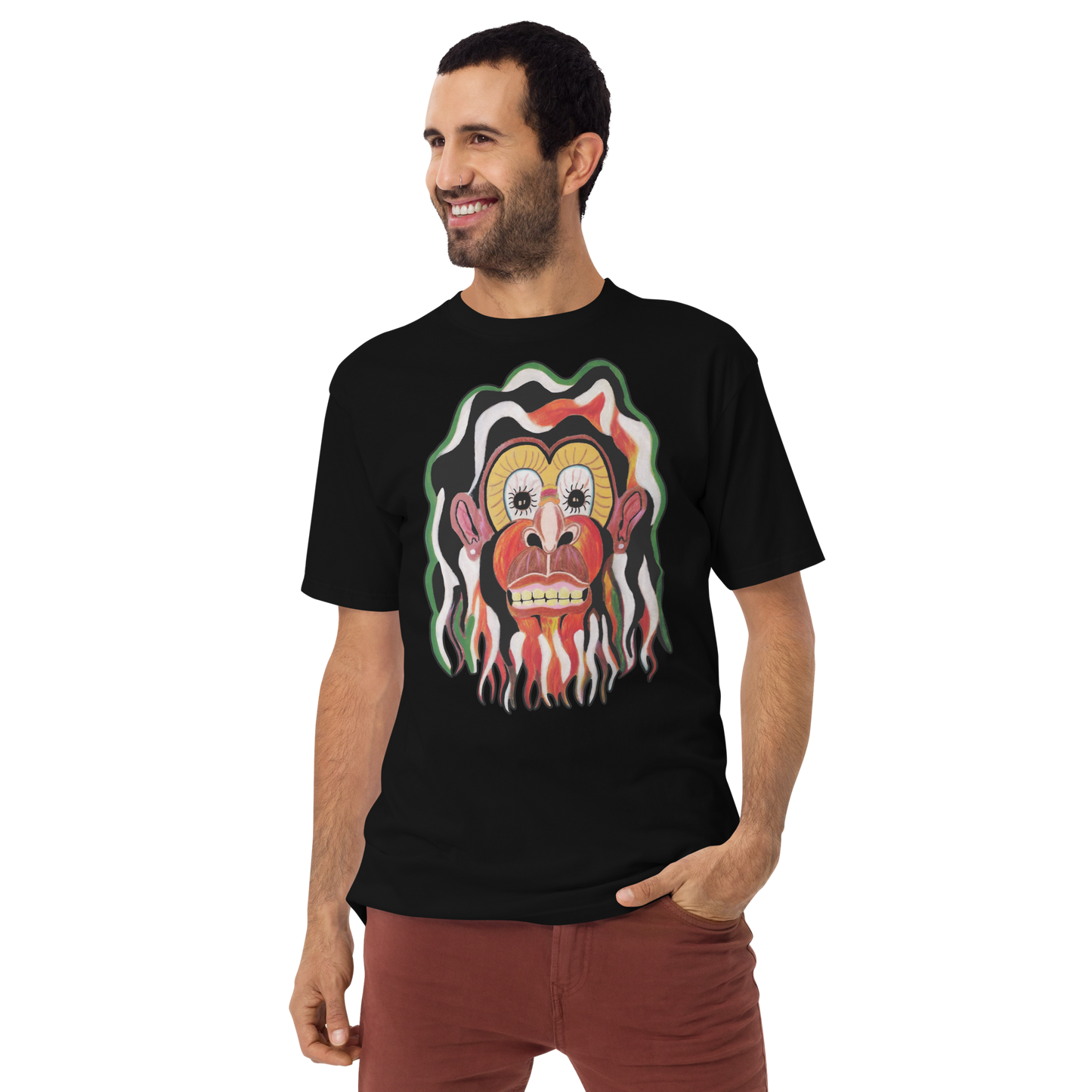 Flaming Monkey Tee by Koolygear