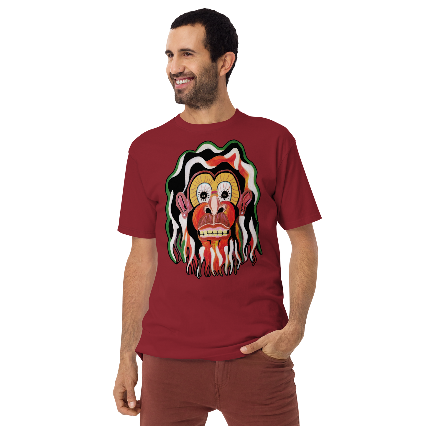 Flaming Monkey Tee by Koolygear