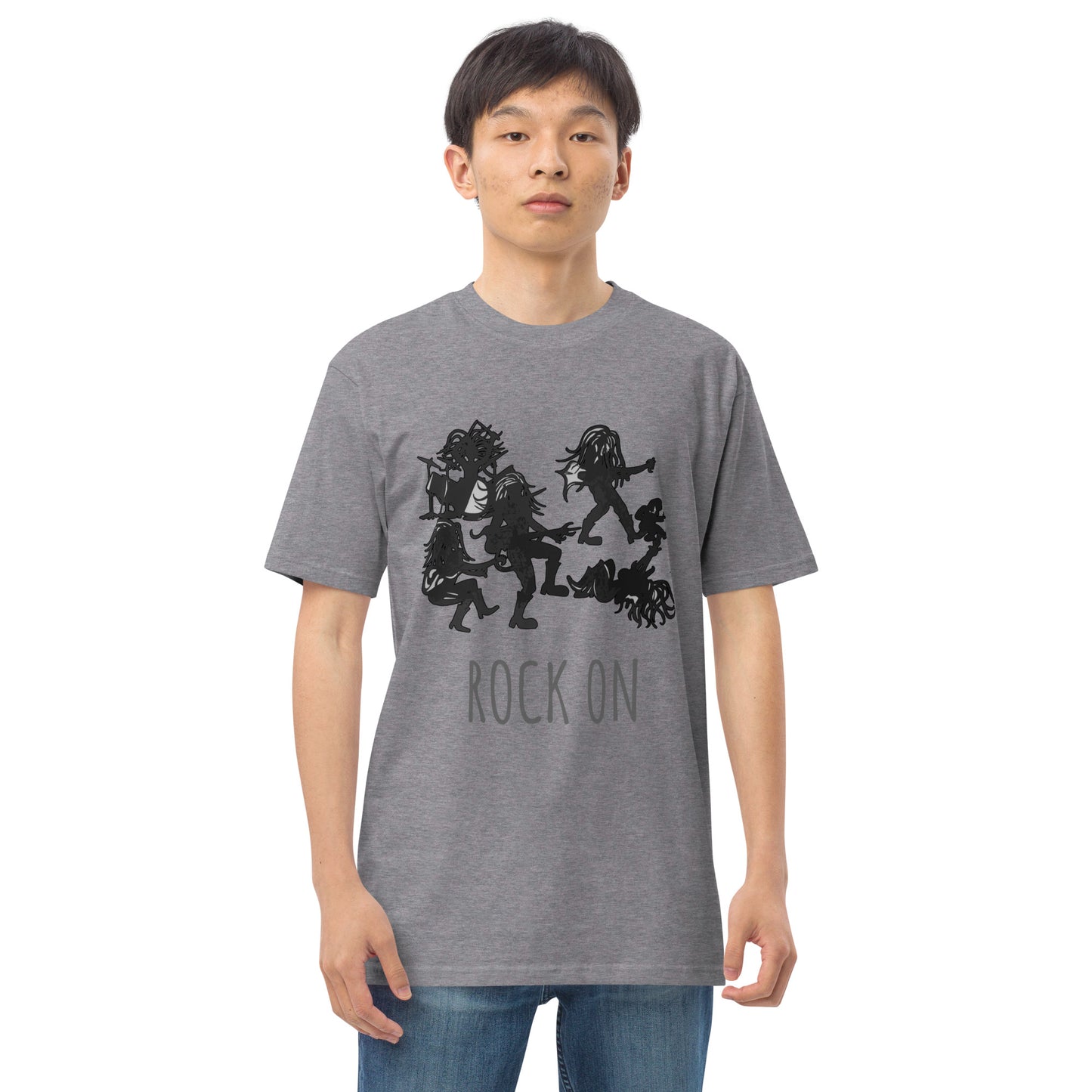 Men’s premium heavyweight ROCK ON tee by koolygear