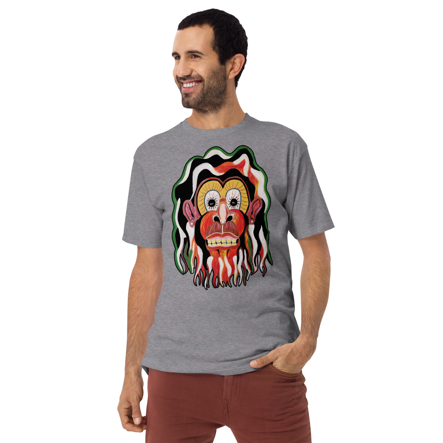 Flaming Monkey Tee by Koolygear